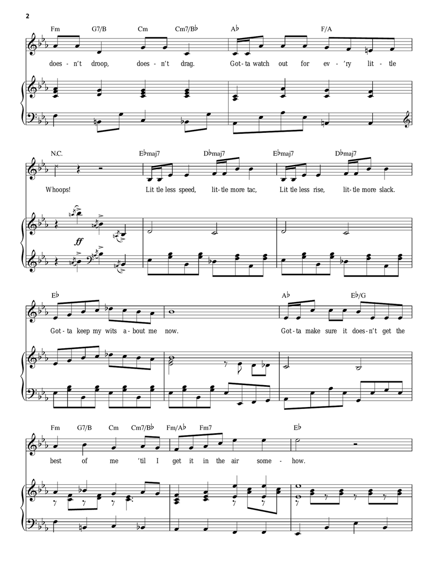 The Kite (Charlie Brown's Kite) Piano, Vocal scores gallery preview page 2
