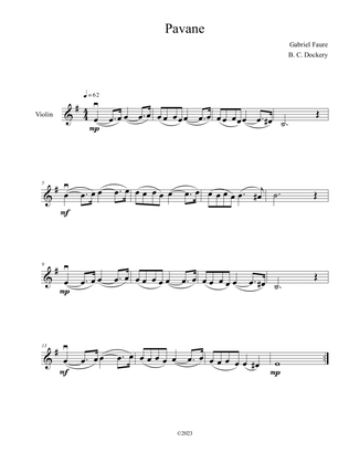 Pavane (Violin Solo)