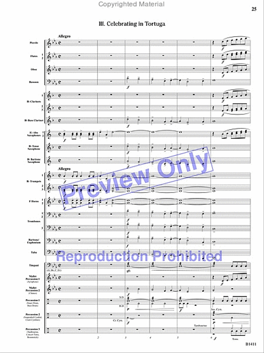 Pirates! Pirates! Concert Band scores gallery preview page 24