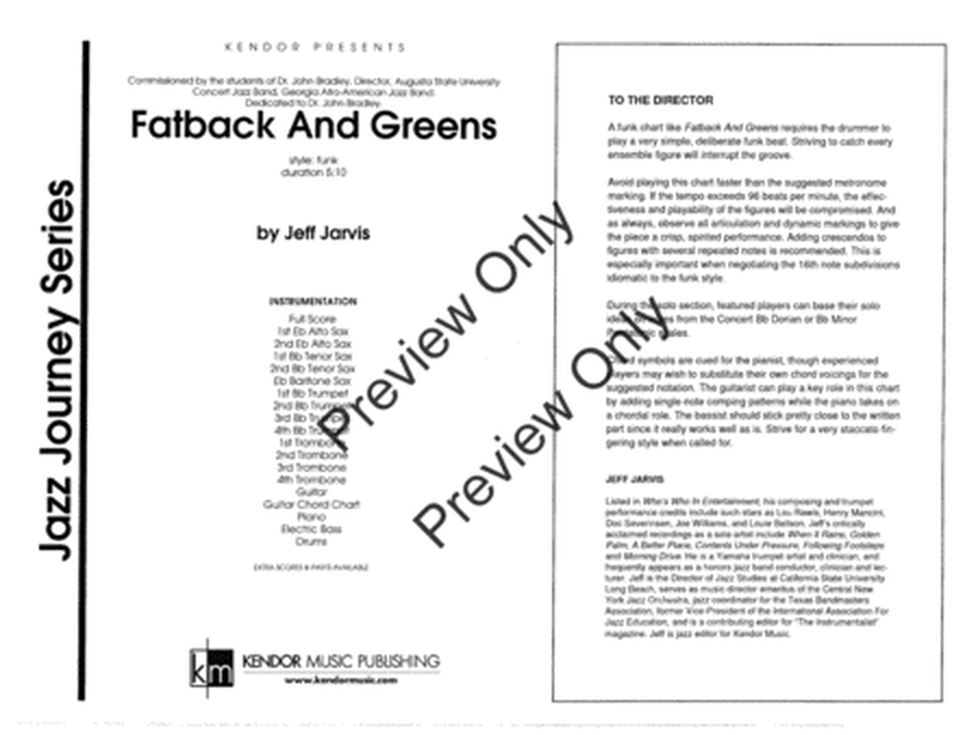 Fatback And Greens (Full Score)