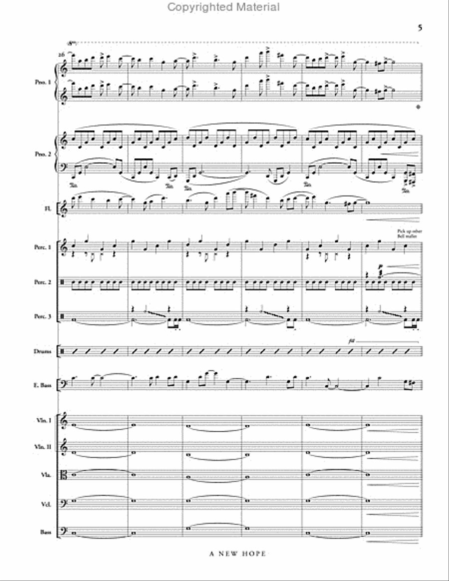 A New Hope A New Hope Piano scores gallery preview page 6