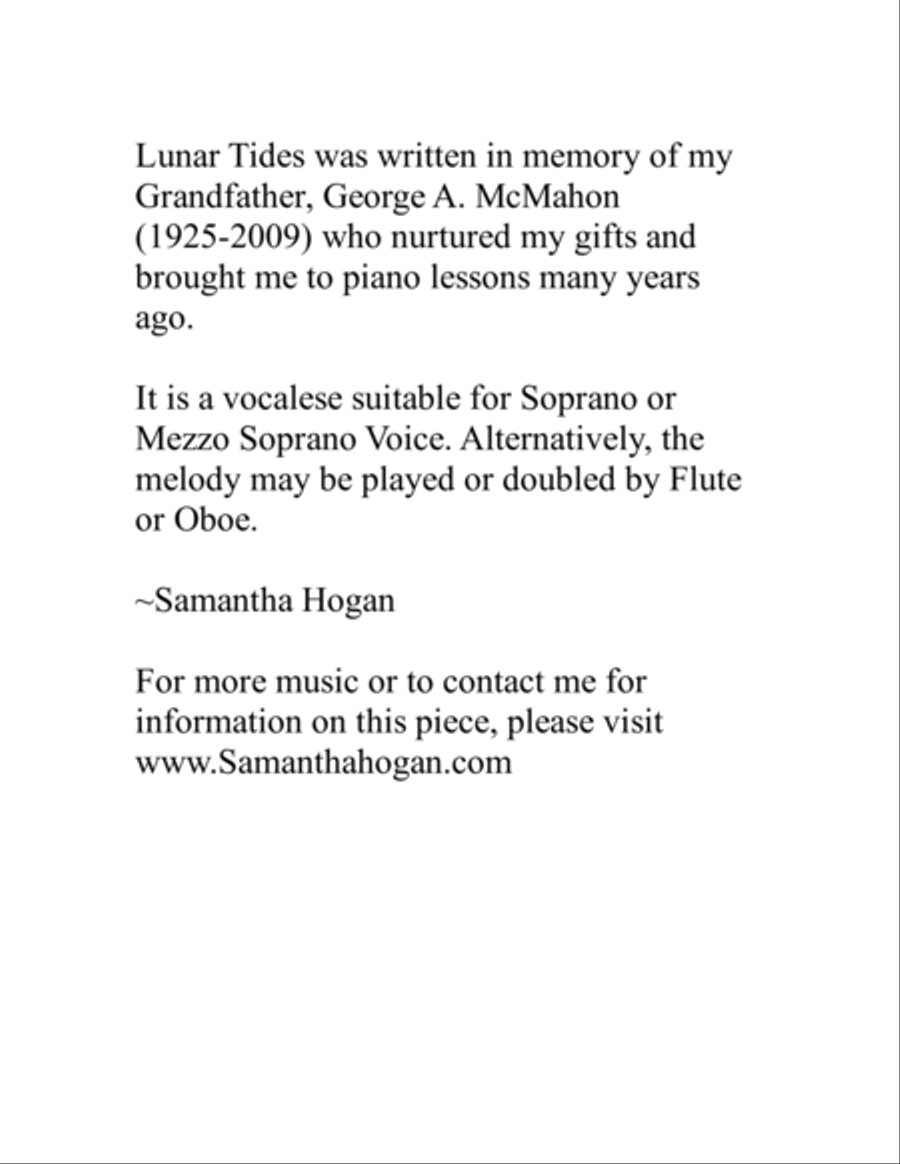 Lunar Tides High Voice scores gallery preview page 3