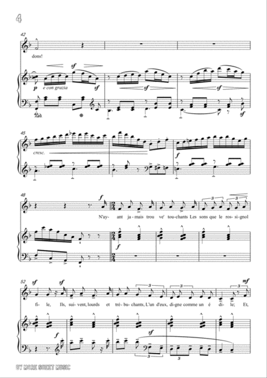 Chabrier-Ballade des gros dindons in F Major,for Voice and Piano Chabrier-Ballade des gros dindons in F Major,for Voice and Piano Voice Solo scores gallery preview page 6