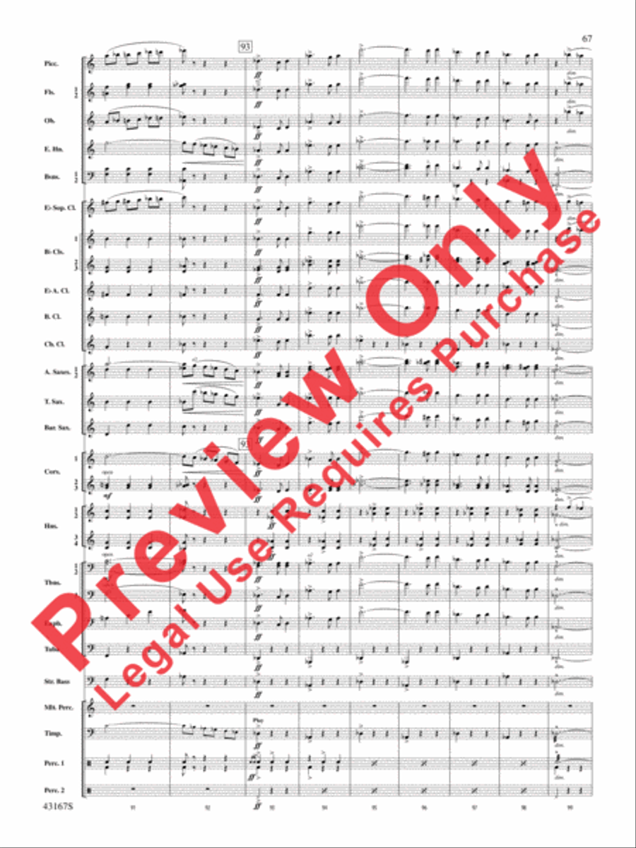 Down to the Sea in Ships (from the NBC TV Film Project 20) Concert Band scores gallery preview page 68
