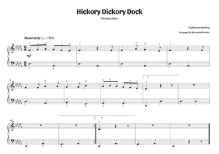 Hickory Dickory Dock (easy piano – D♭ major)