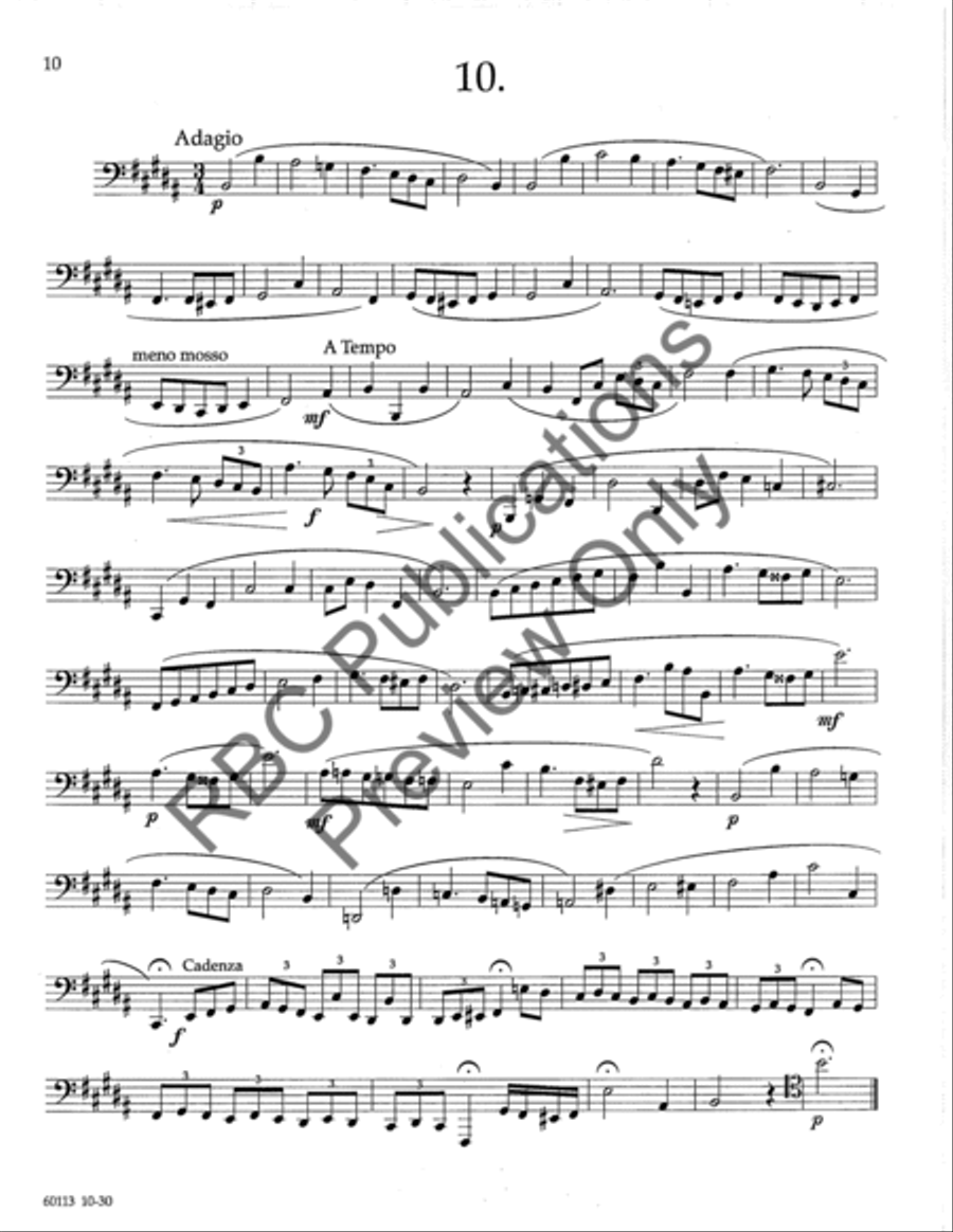 Technical Studies For Bass Trombone Choir scores gallery preview page 13