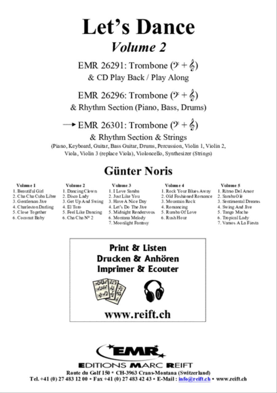 Let's Dance Volume 2 Trombone scores gallery preview page 2