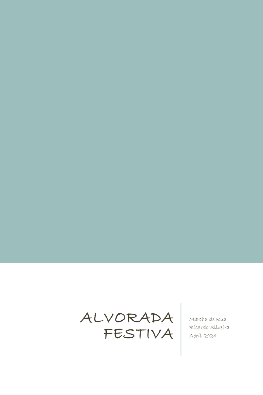 Alvorada Festiva Alvorada Festiva Marching Band scores gallery preview page 1