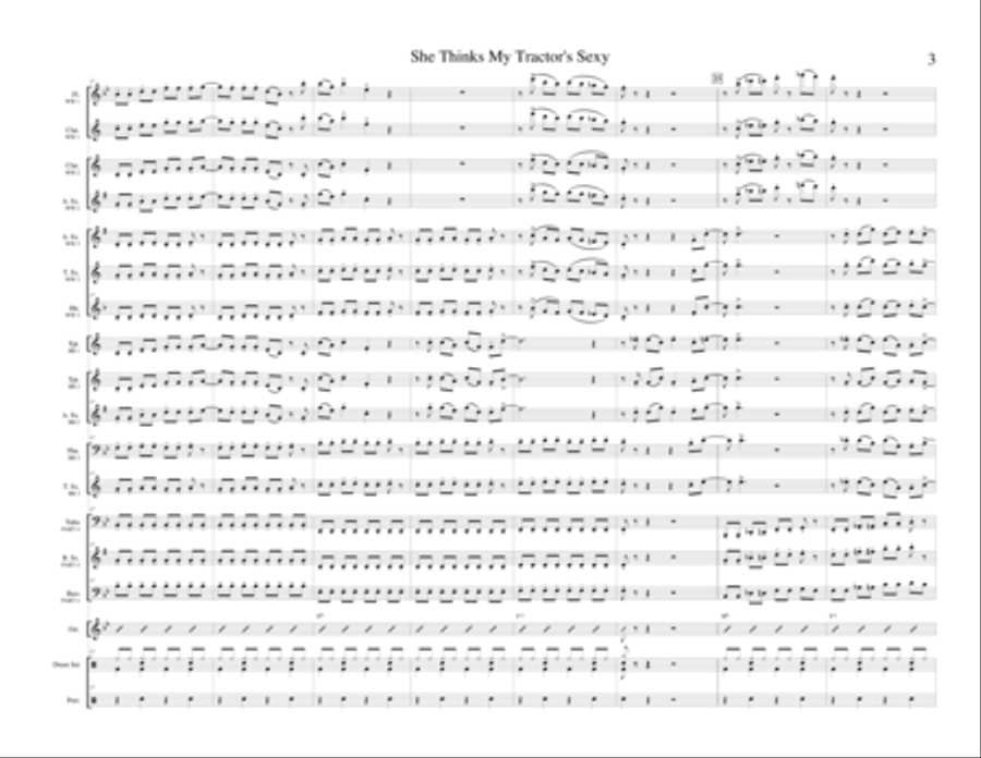 She Thinks My Tractor's Sexy Small Ensemble scores gallery preview page 4