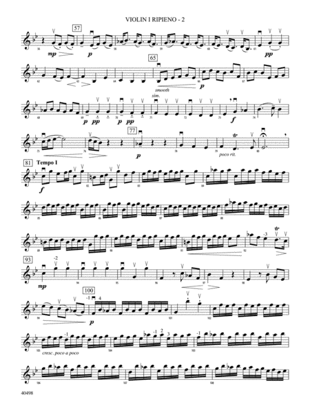 Musette from Concerto Grosso No. 6: Violin 1 Ripieno