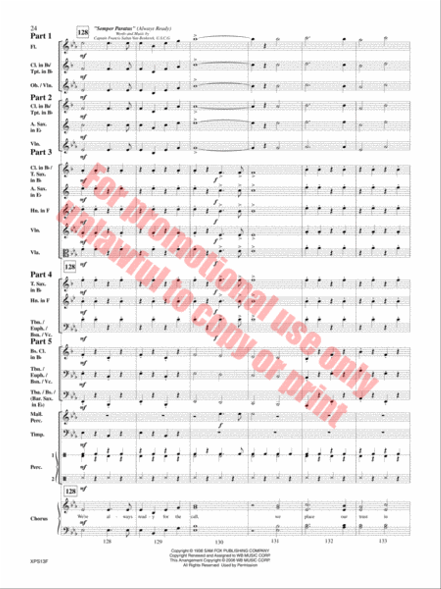 Armed Forces The Pride of America! Concert Band scores gallery preview page 25
