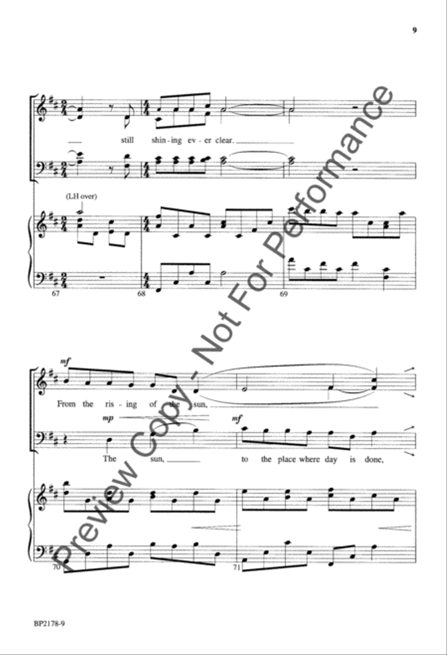 Song of the Wanderer Song of the Wanderer 4-Part scores gallery preview page 10