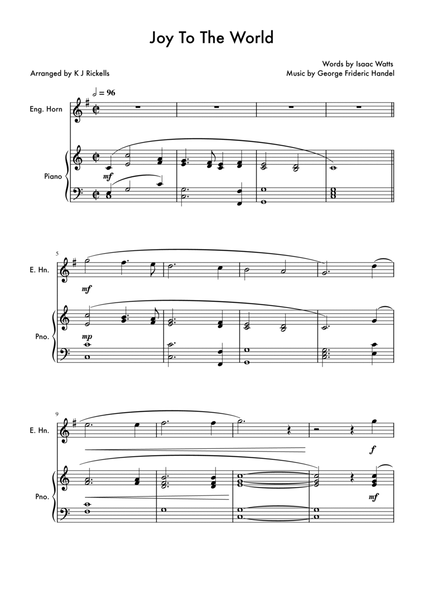 Joy To The World - English Horn image number null