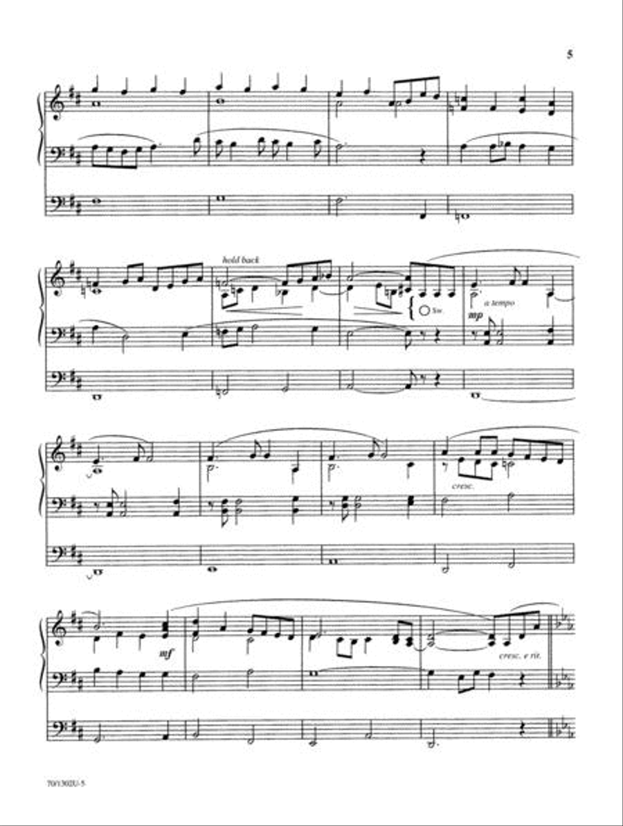On Eagle's Wings and Hymns of Inspiration Organ Solo scores gallery preview page 5
