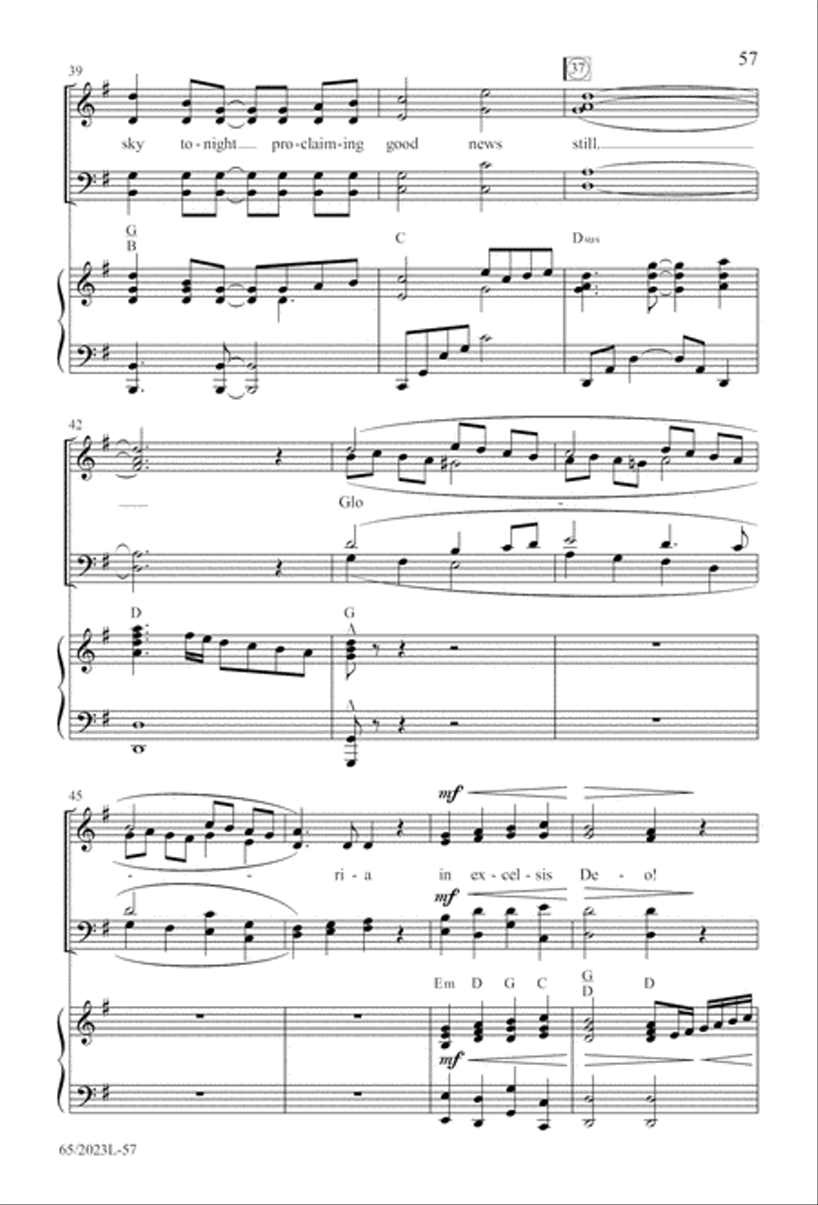 Child of Hope 4-Part scores gallery preview page 58
