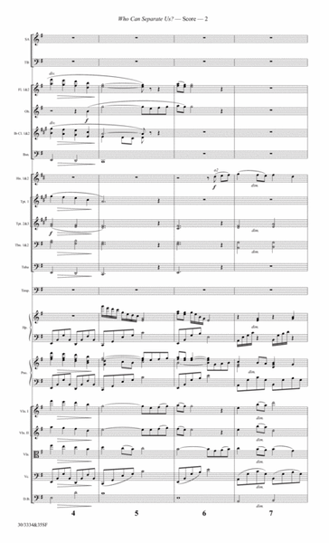 Who Can Separate Us? - Orchestral Score and Parts image number null