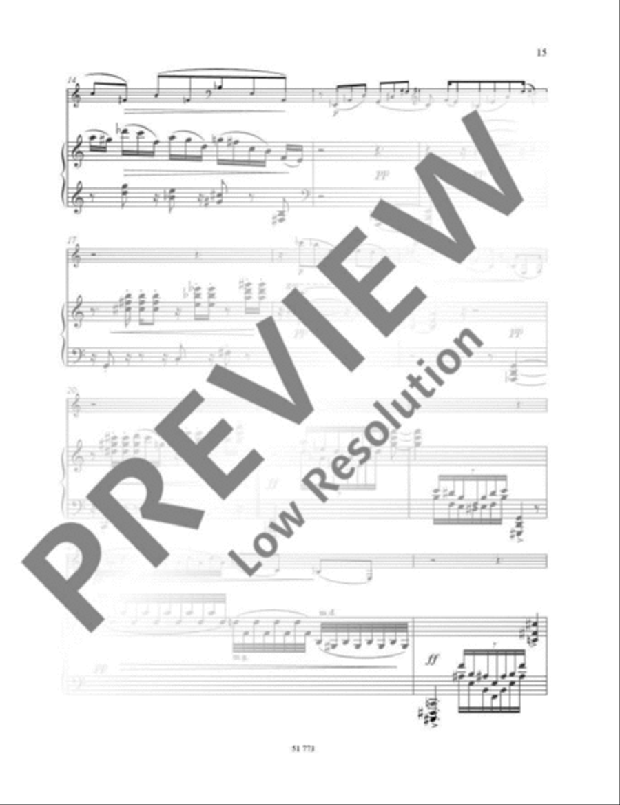 Sonata B-Flat Clarinet scores gallery preview page 16
