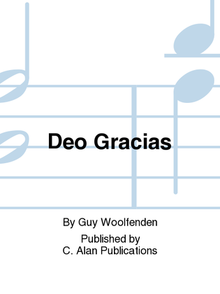 Book cover for Deo Gracias