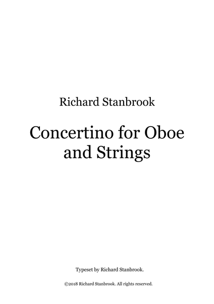 Concertino for Oboe and Strings image number null