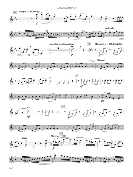 Fantasie Brillante: 1st B-flat Clarinet