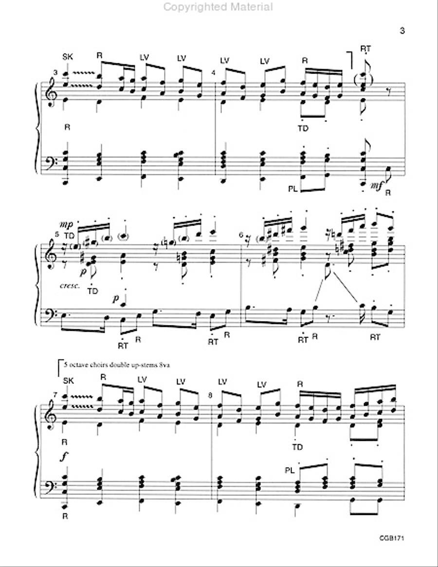 Carillon Capriccio Handbell Choir scores gallery preview page 3