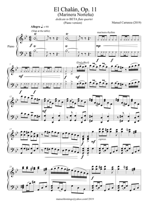 "El Chalán" Op.12 (marinera norteña) for piano version