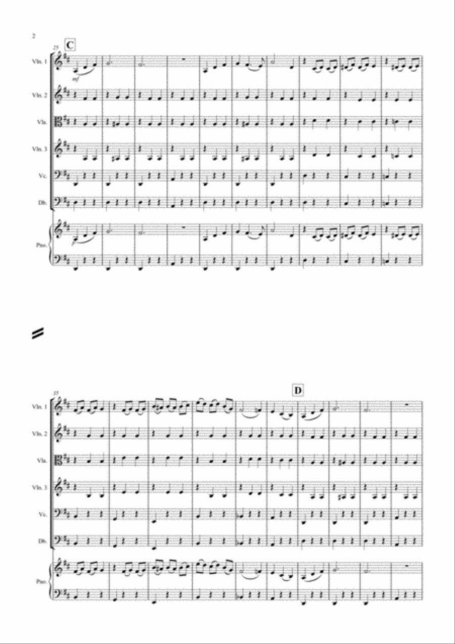Waltz of the Flowers (Fantasia from Nutcracker) for String Orchestra String Orchestra scores gallery preview page 2