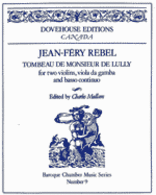 Book cover for Tombeau De Monsieur De Lully (septieme sonate, 1712)