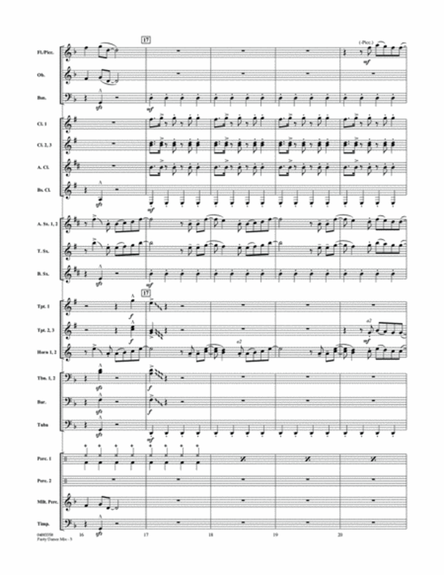 Party Dance Mix - Conductor Score (Full Score)