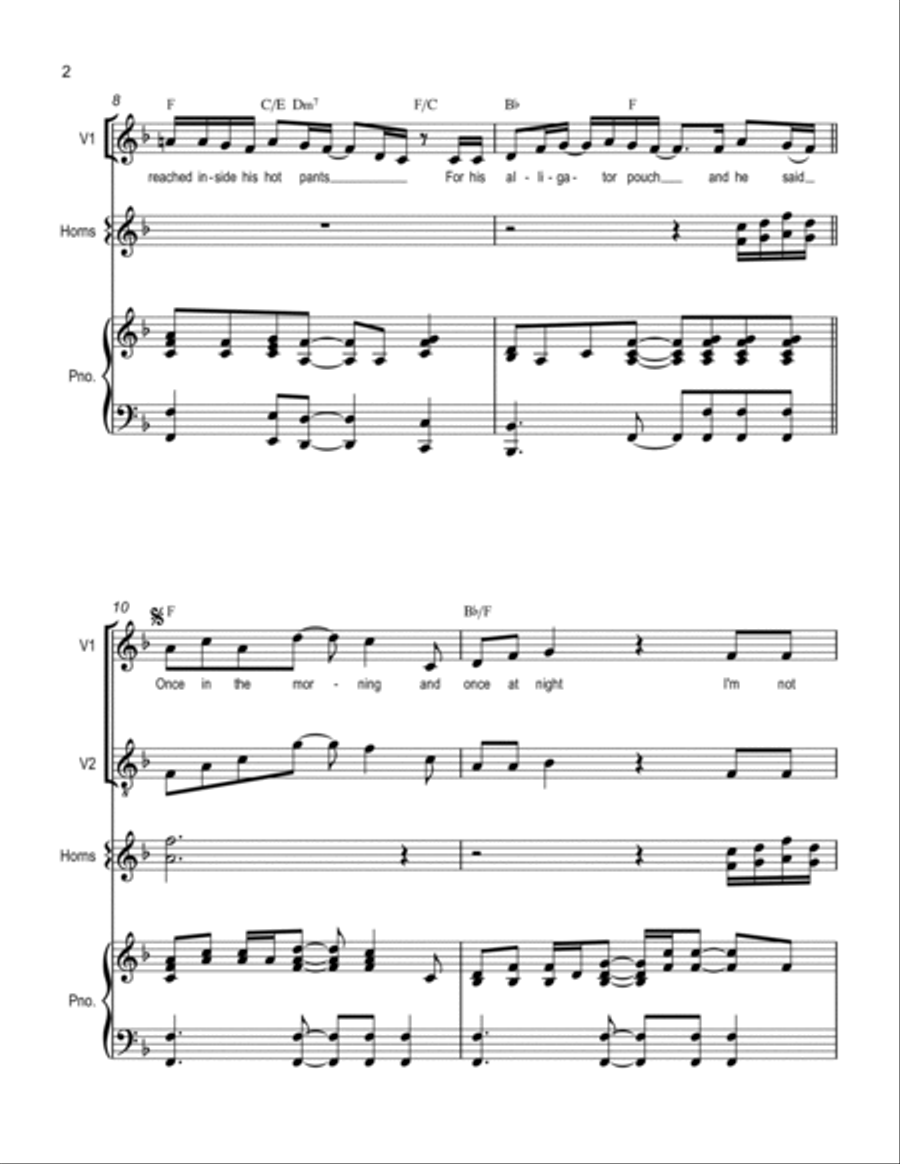 Once In The Morning Voice scores gallery preview page 2