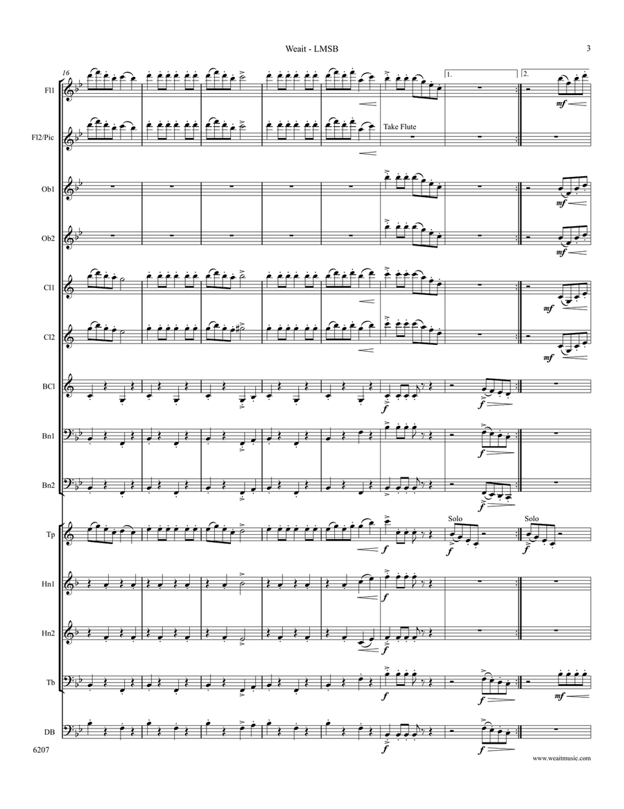 Little March for Small Band (2’21) Concert Band scores gallery preview page 3