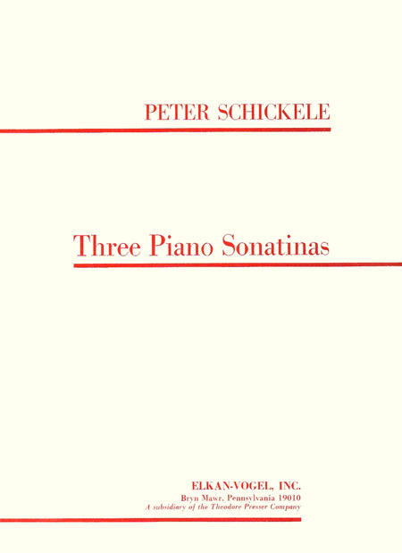 Peter Schickele : 3 Piano Sonatinas