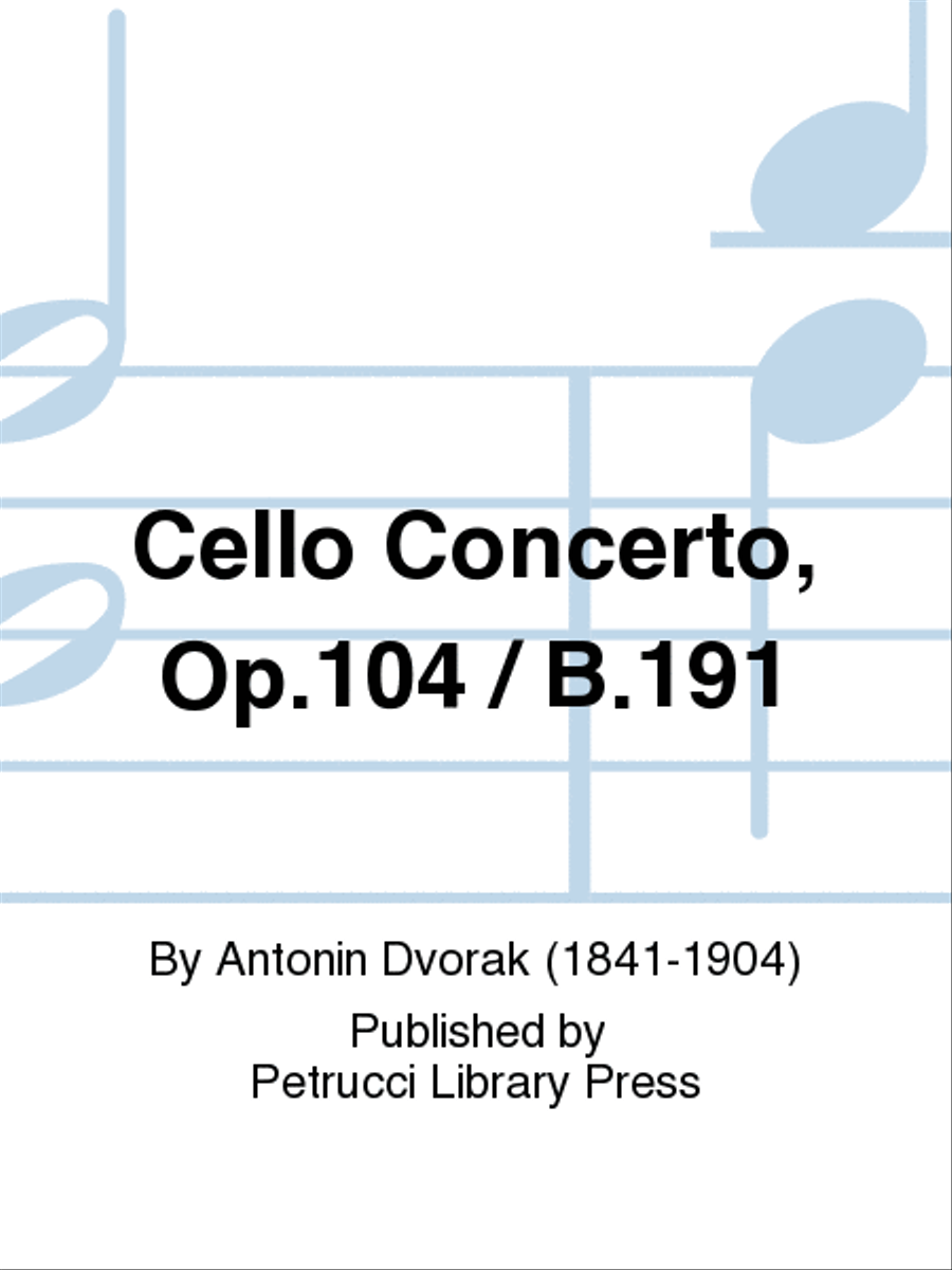 Cello Concerto, Op.104 / B.191 Orchestra scores gallery preview page 1