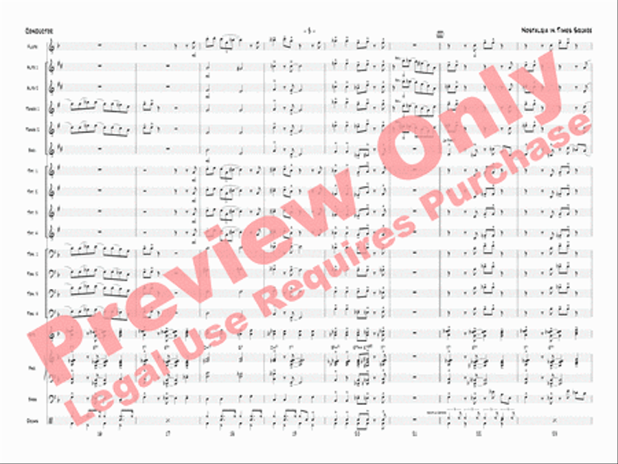 Nostalgia in Times Square Jazz Ensemble scores gallery preview page 6