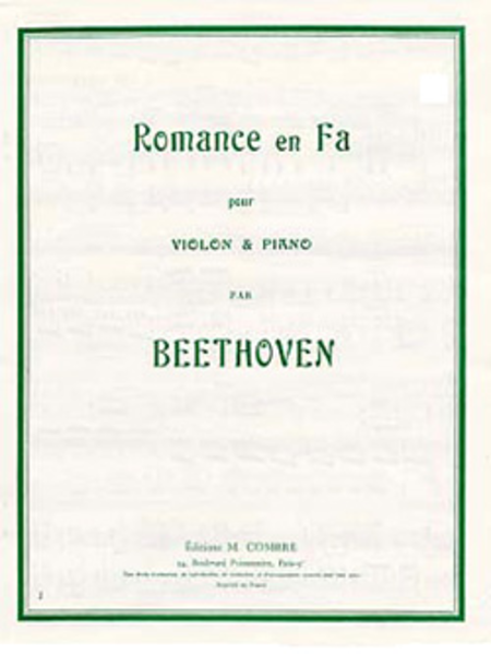 Romance en Fa Op. 50