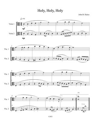 Holy, Holy, Holy (viola duet)