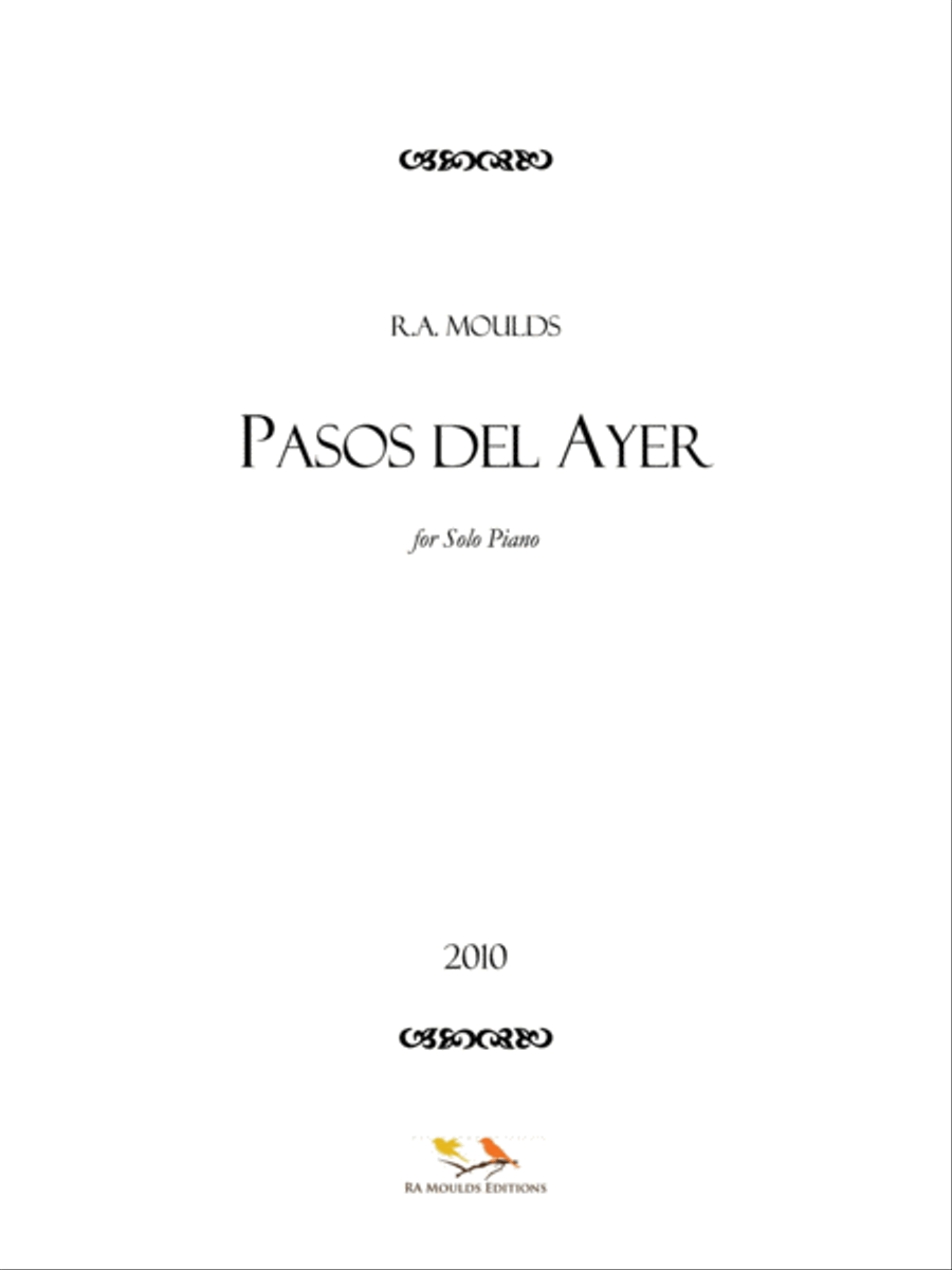 Pasos del Ayer (Op. 83, 2010) Piano Solo scores gallery preview page 1