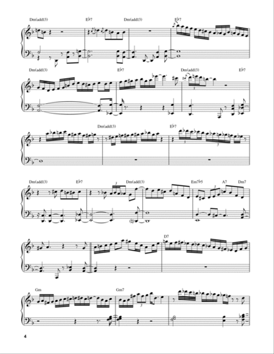 A Night In Tunisia Piano scores gallery preview page 4