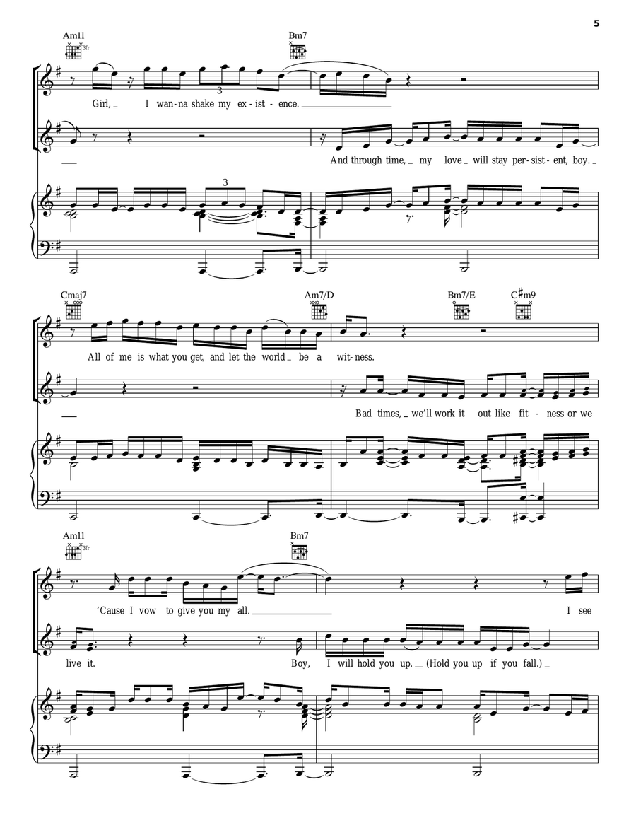 Shake Down Shake Down Piano, Vocal, Guitar scores gallery preview page 5