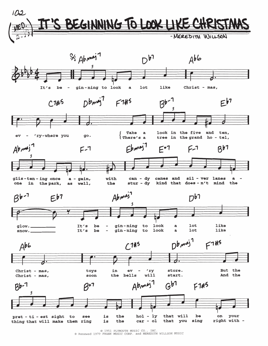 It's Beginning To Look Like Christmas Voice scores gallery preview page 1