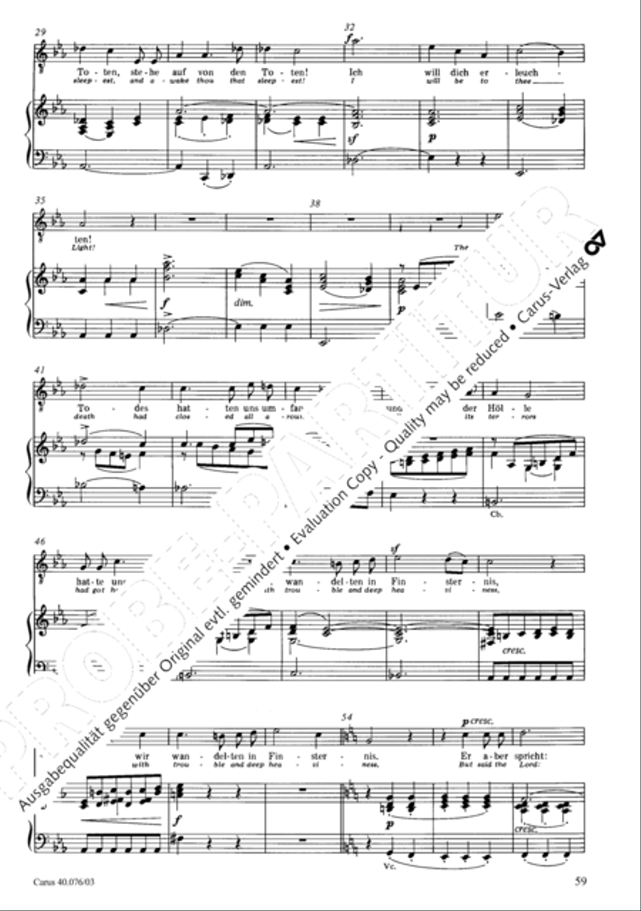 Hymn of Praise, MWV A 18 SSAATB scores gallery preview page 60