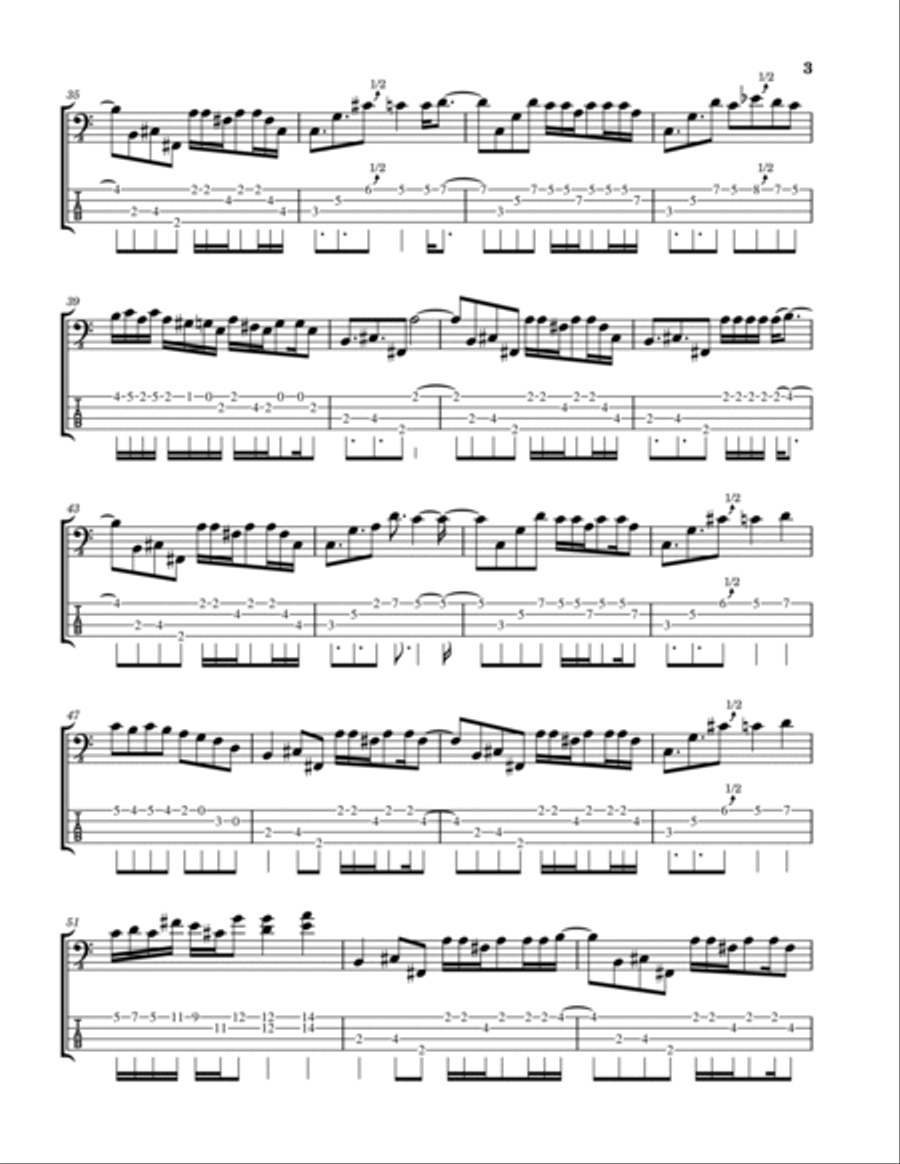 Yyz Guitar Tablature scores gallery preview page 3