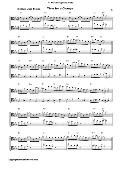 11 More Swing Duets for Viola image number null