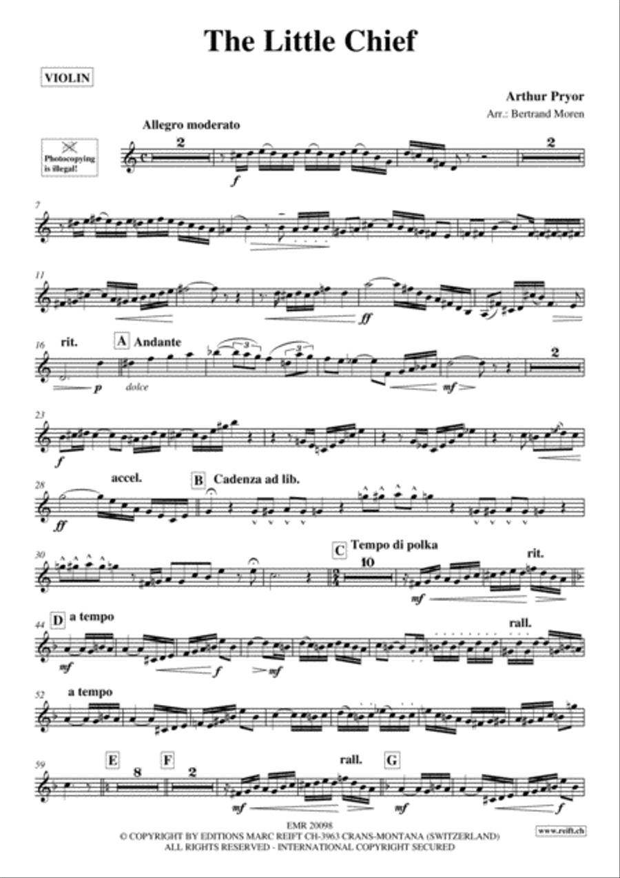 The Little Chief The Little Chief Violin Solo scores gallery preview page 2