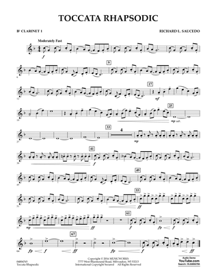 Toccata Rhapsodic - Bb Clarinet 1