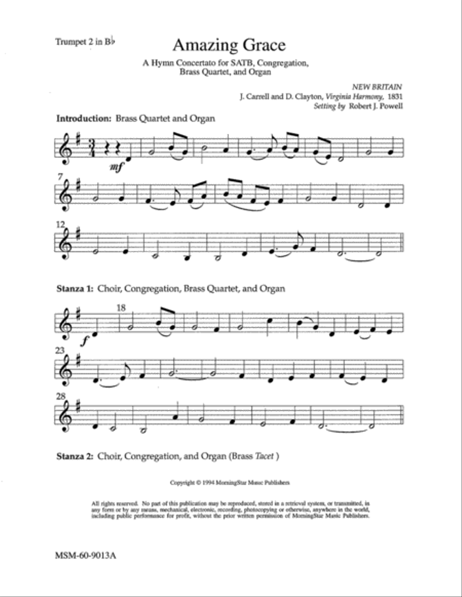 Amazing Grace Amazing Grace Choir scores gallery preview page 3