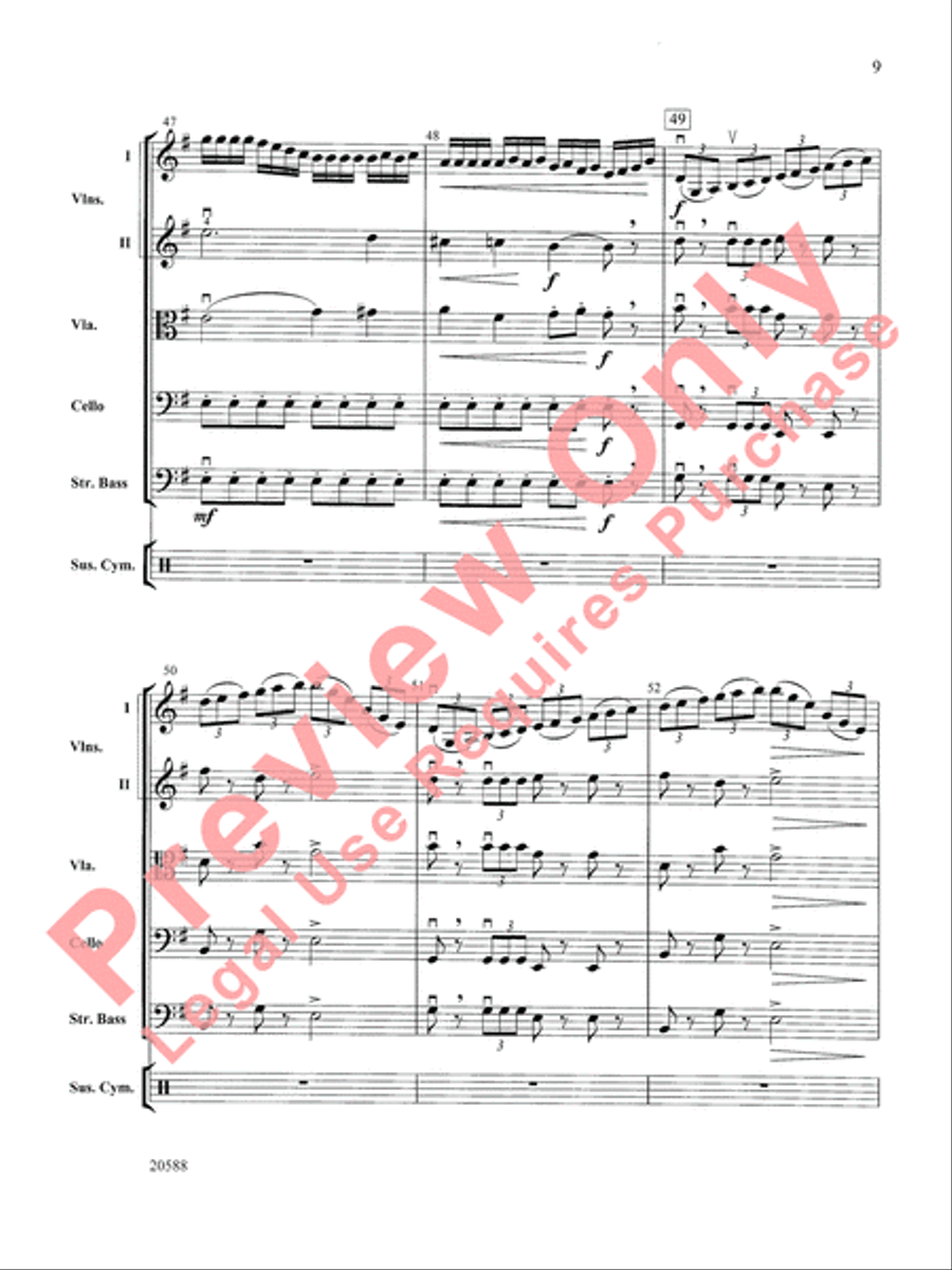 March of the Nutcracker String Orchestra scores gallery preview page 10