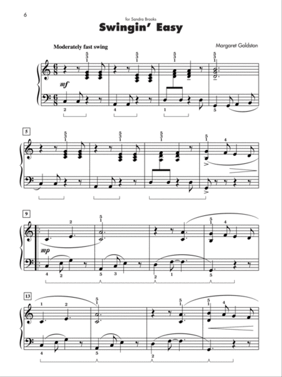 Simply Jazzy -- Boogie, Blues, Gospel, Jazz, Ragtime, and Rock, Book 2 Easy Piano scores gallery preview page 3