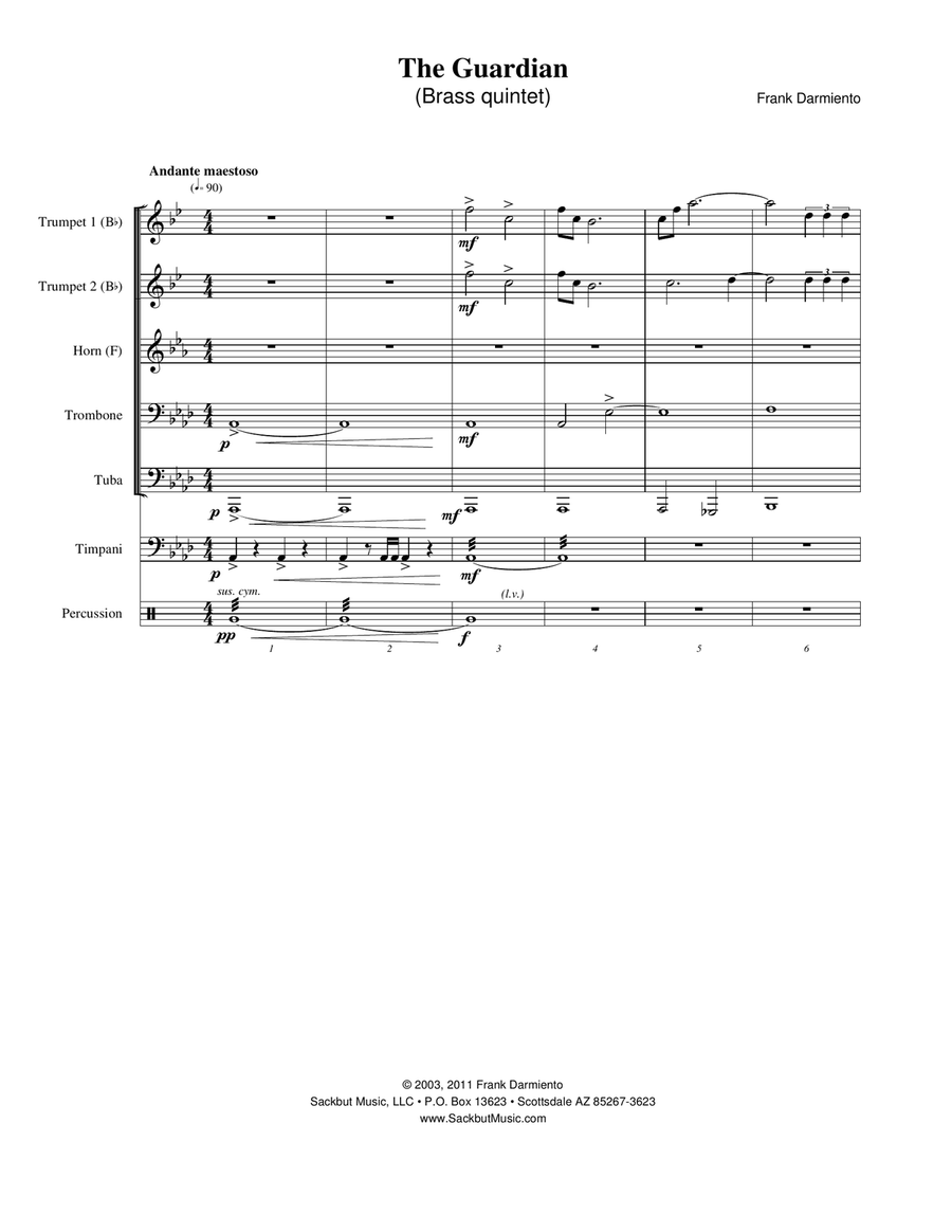The Guardian (brass quintet version)