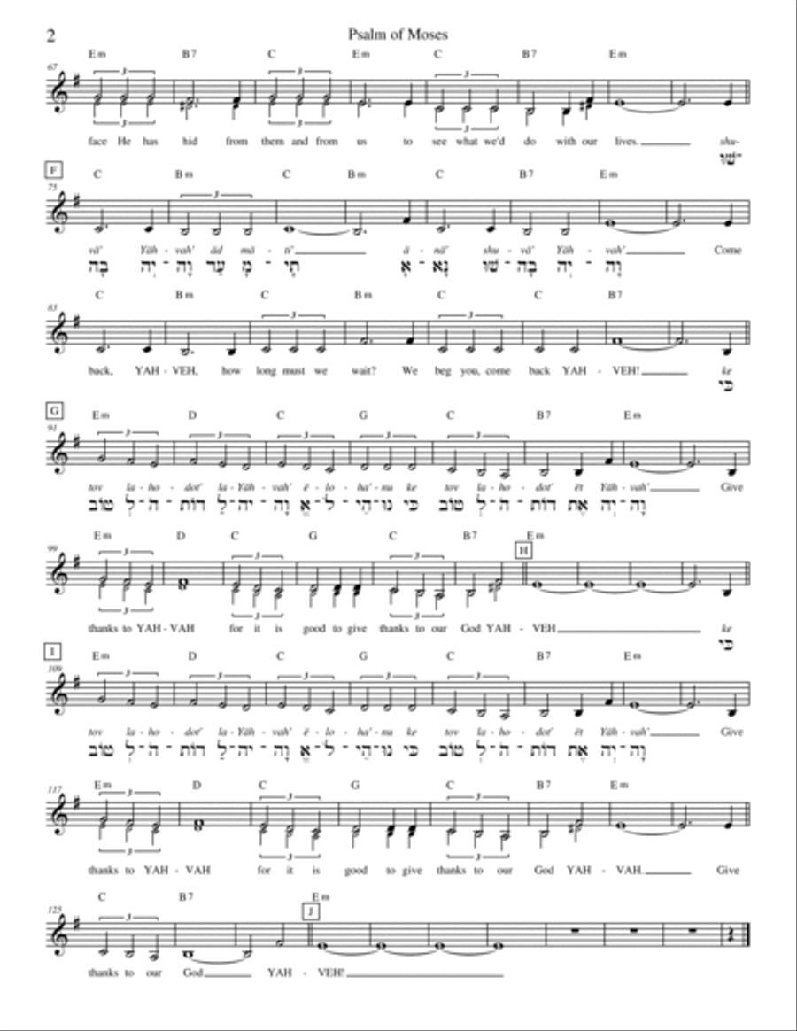 A Song of Moses Voice Solo scores gallery preview page 2
